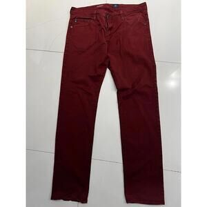 Adriano Goldschmied Jeans Men Red Graduate Tailored Leg Twill AG 36/32